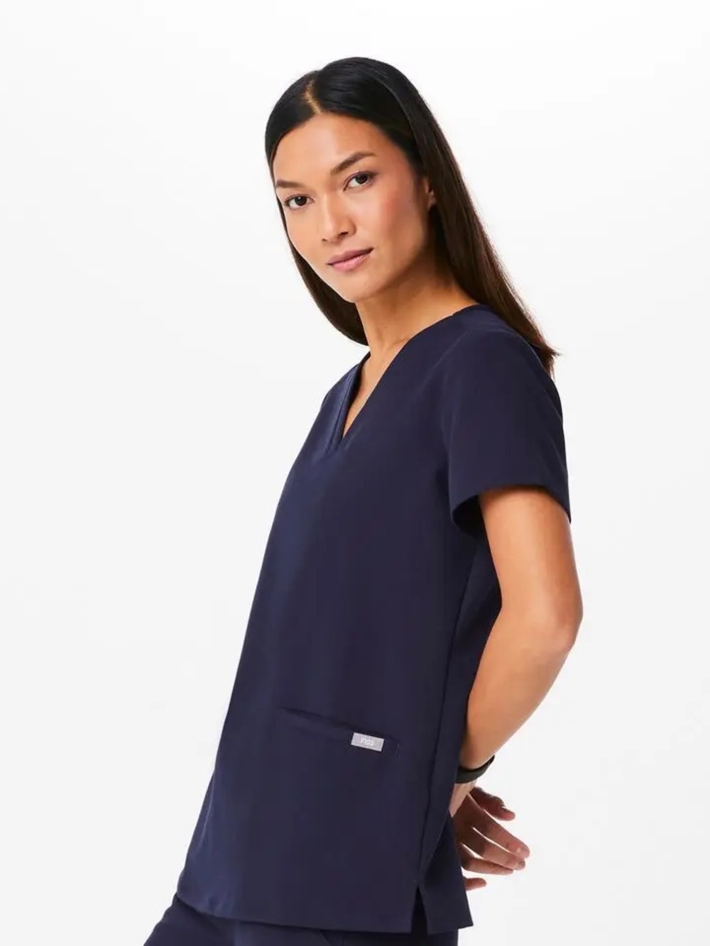 Figs Casma Three Pocket Scrub Top View 3